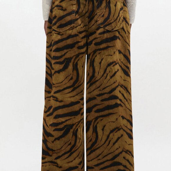GANNI Zebra Print Baggy Jeans NWT | Statement Denim | Size 27 - Picture 5 of 5